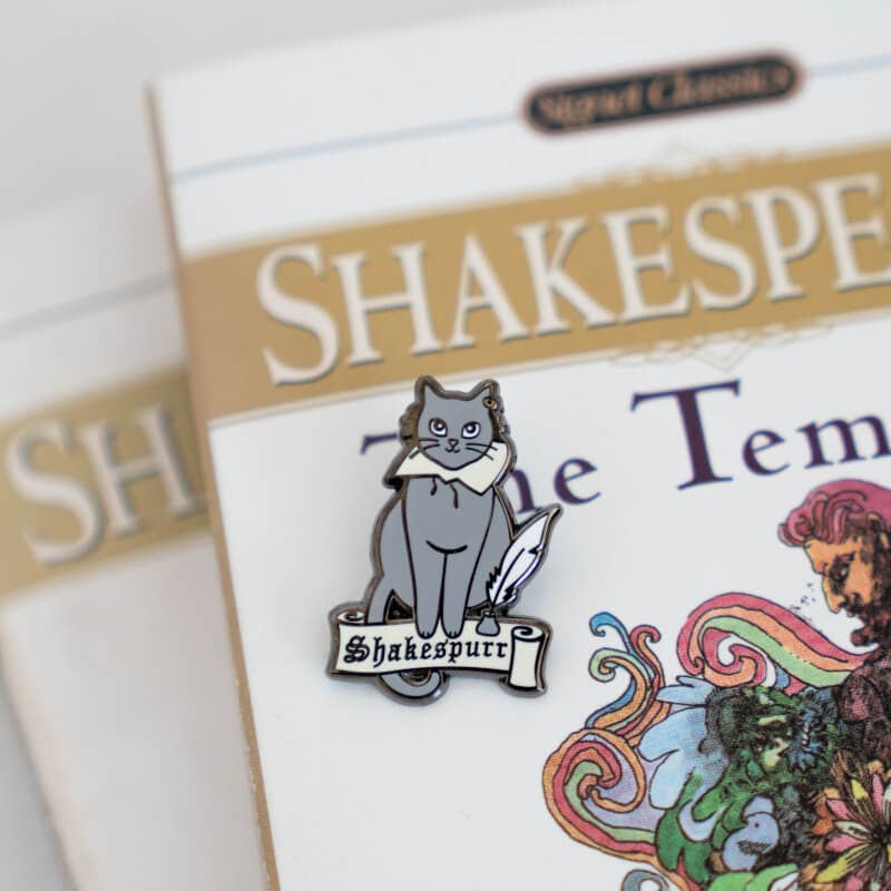 Shakespurr Enamel Pin