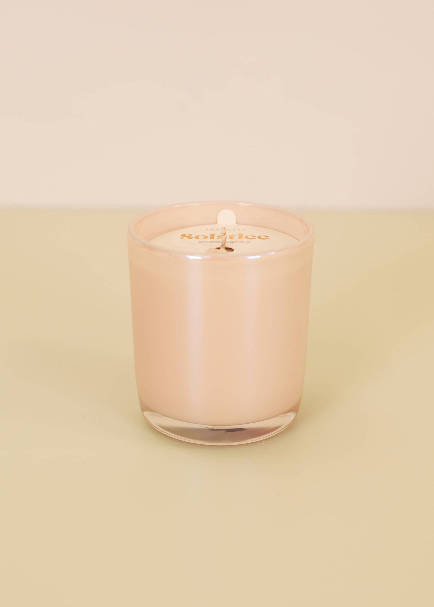 8oz - Solstice Crystal Candle - Peach