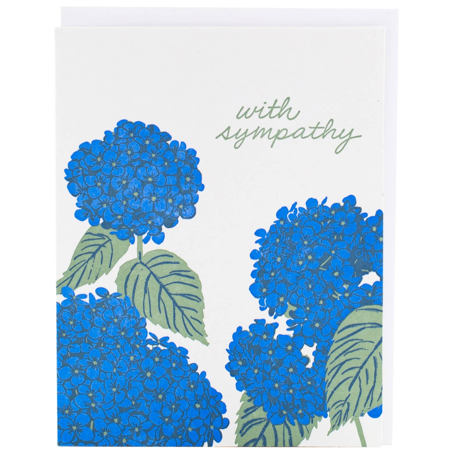 Blue Hydrangea Sympathy Card