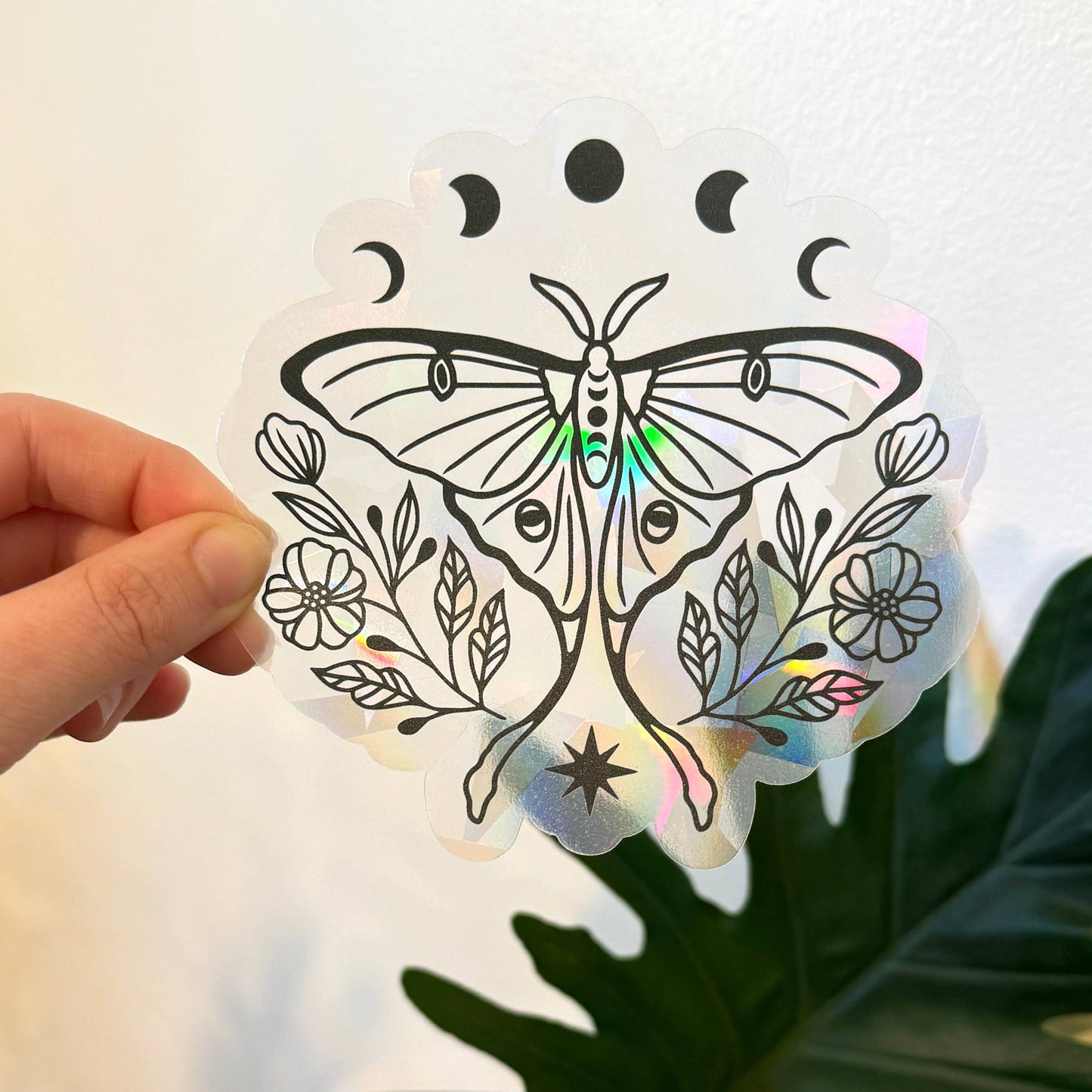 Luna Moth Suncatcher Window Decal