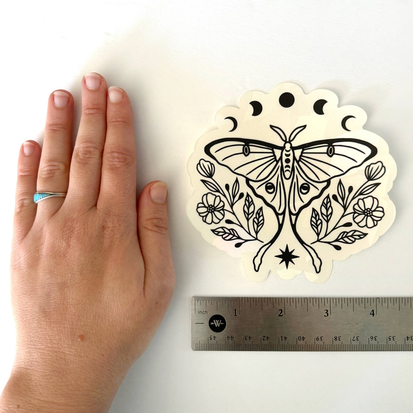 Luna Moth Suncatcher Window Decal