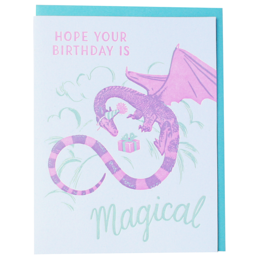 Happy Birthday Dragon Card