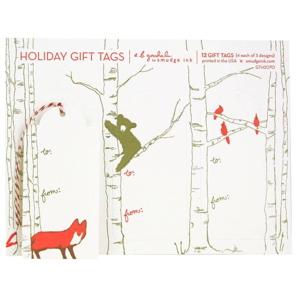 Winter Animals Gift Tag