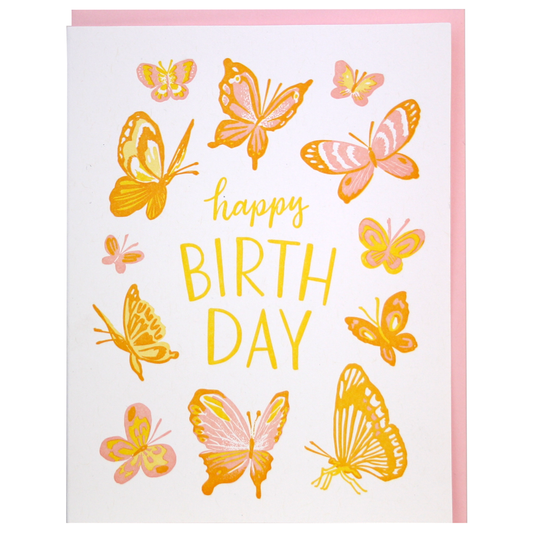 Butterflies Birthday Card