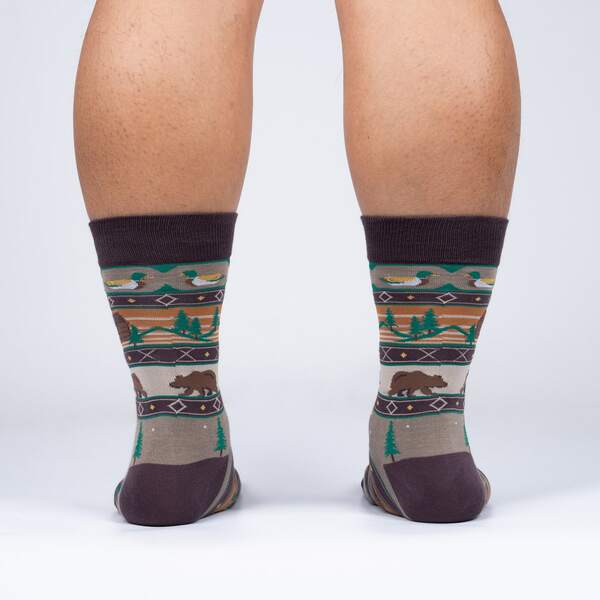 Men's Crew Sock: Cabin Life