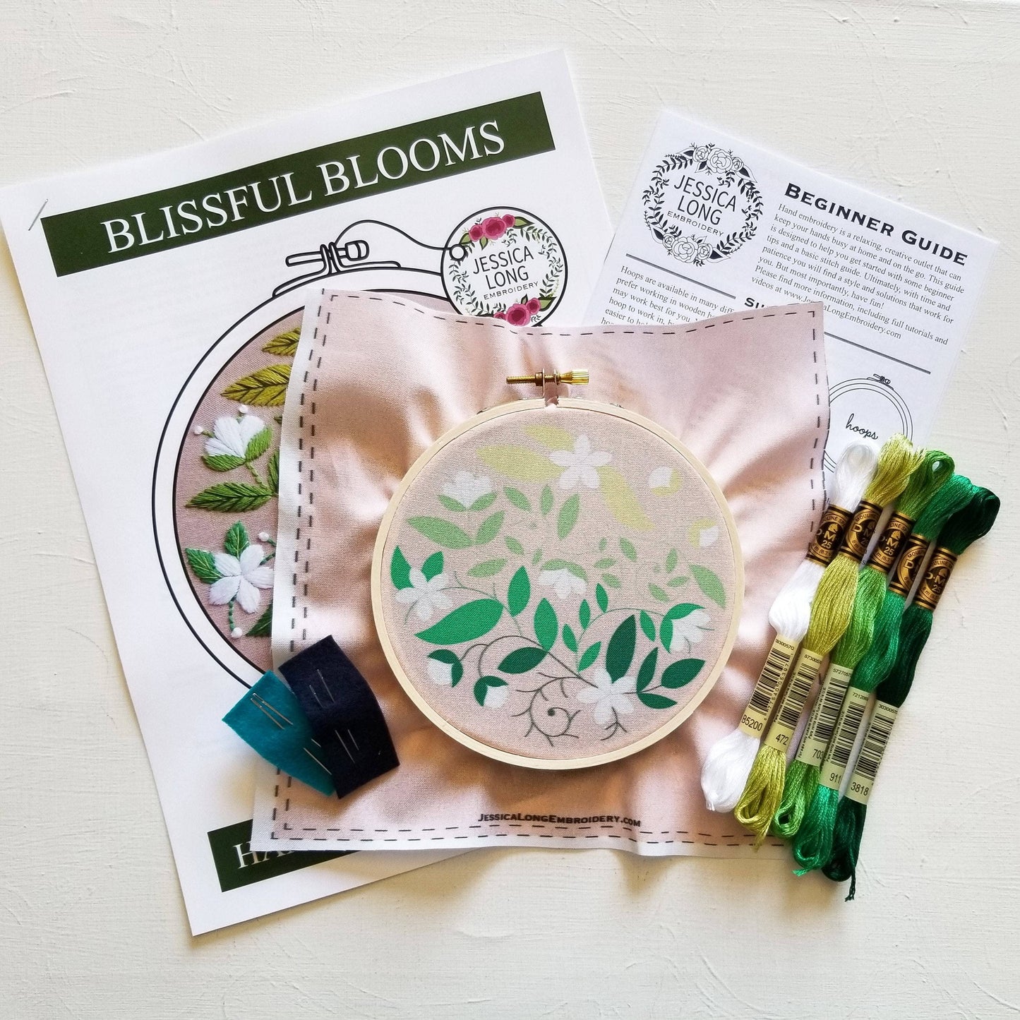 Blissful Blooms Beginner Embroidery Kit