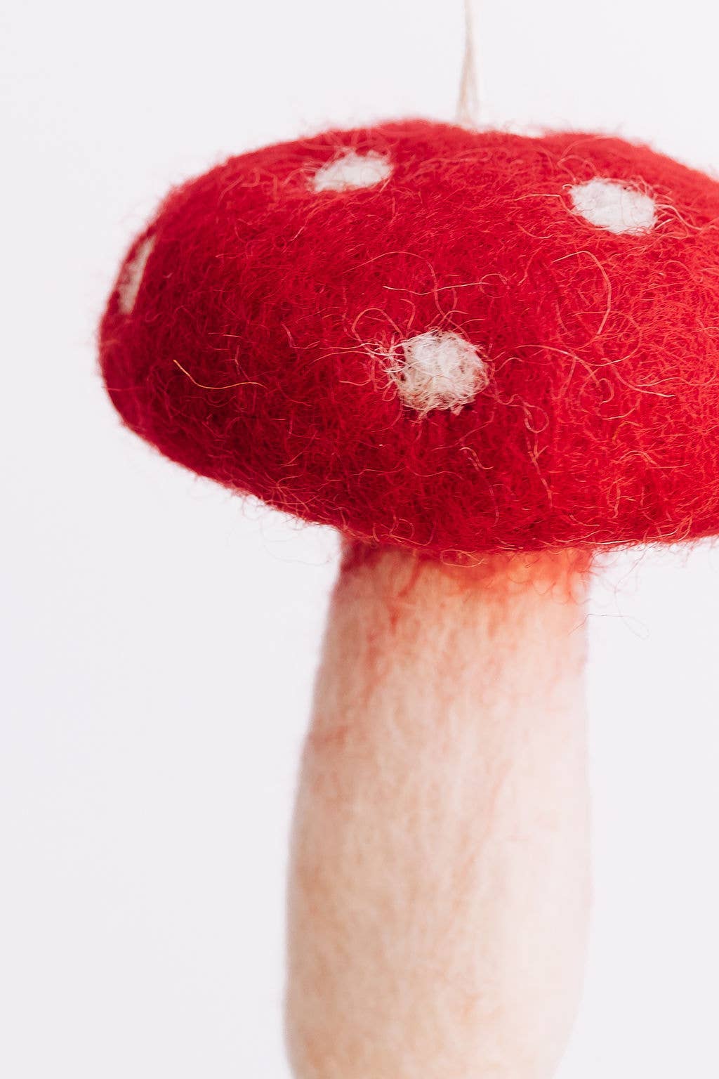 Handmade Mushroom Felt Ornament