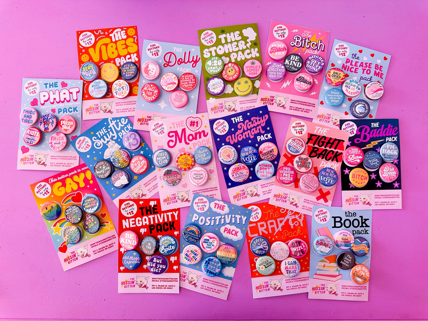 The Book Pack Buttons