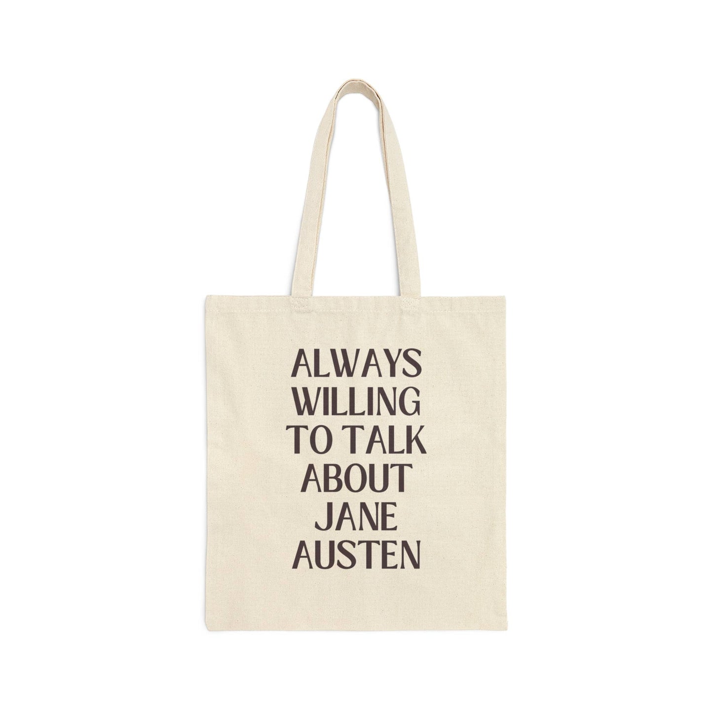 Jane Austen Tote Bag for Regency Romance Reader, Bookish Bag