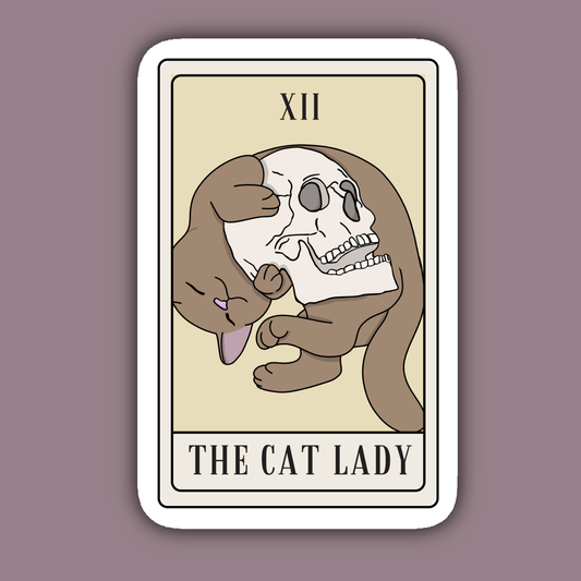 Cat Lady Alternative Tarot Sticker