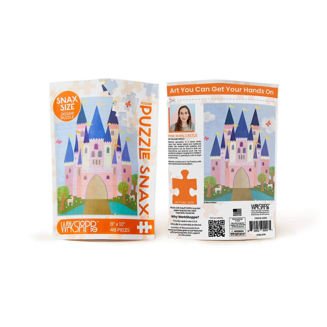 Pink Royal Castle | 48 Piece Kids Puzzle Snax