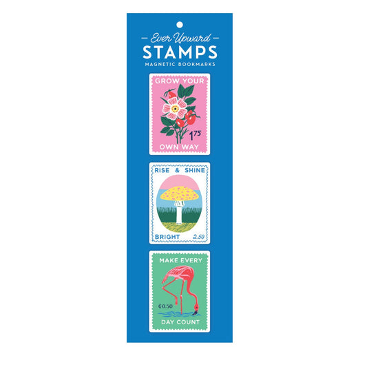 Ever Upward Stamps Shaped Magnetic Bookmarks