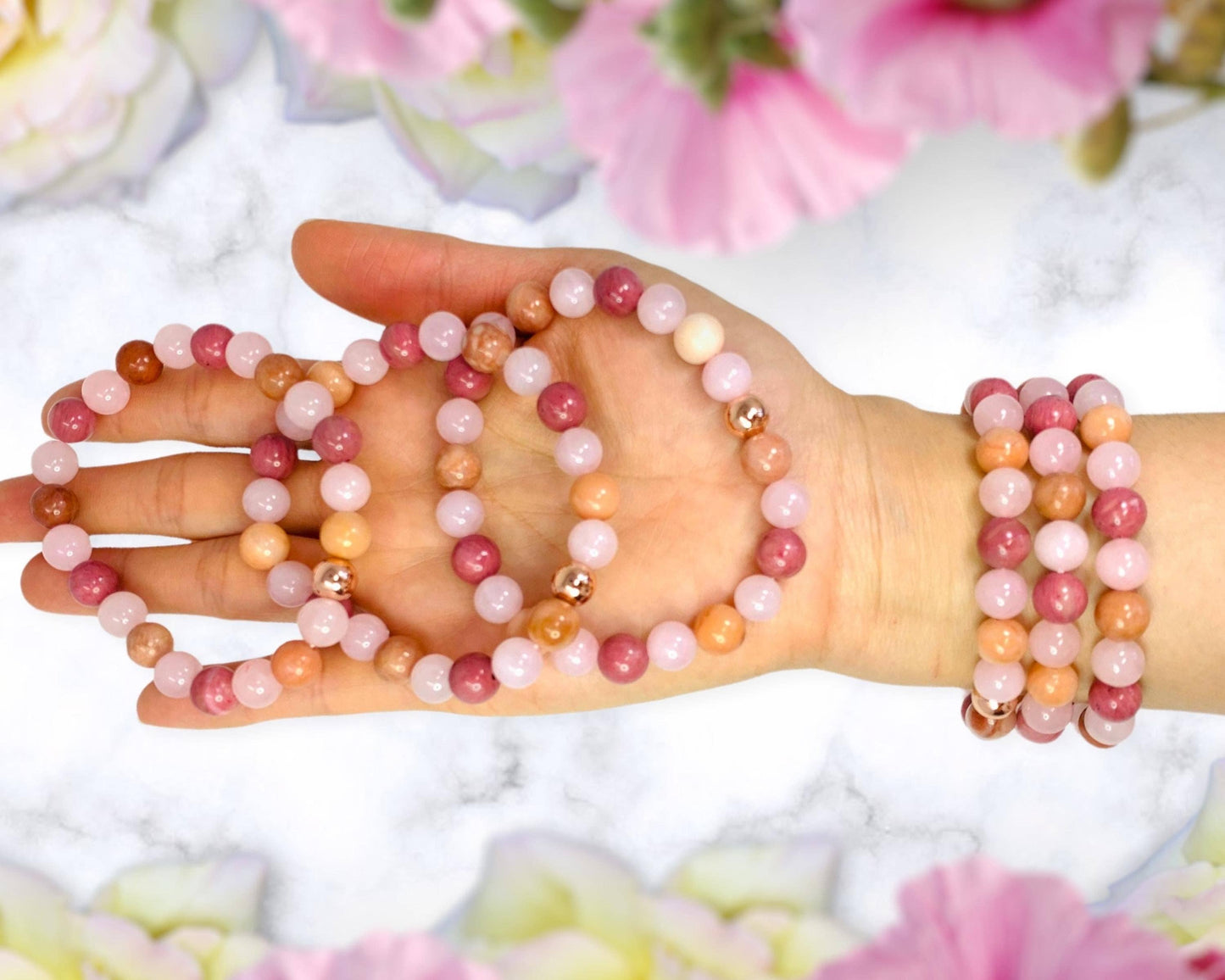 Pink Crystal Love Bracelet