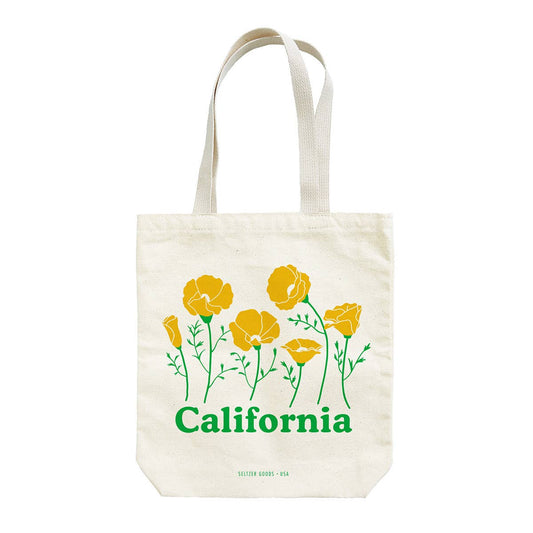 CA Poppies Tote Bag