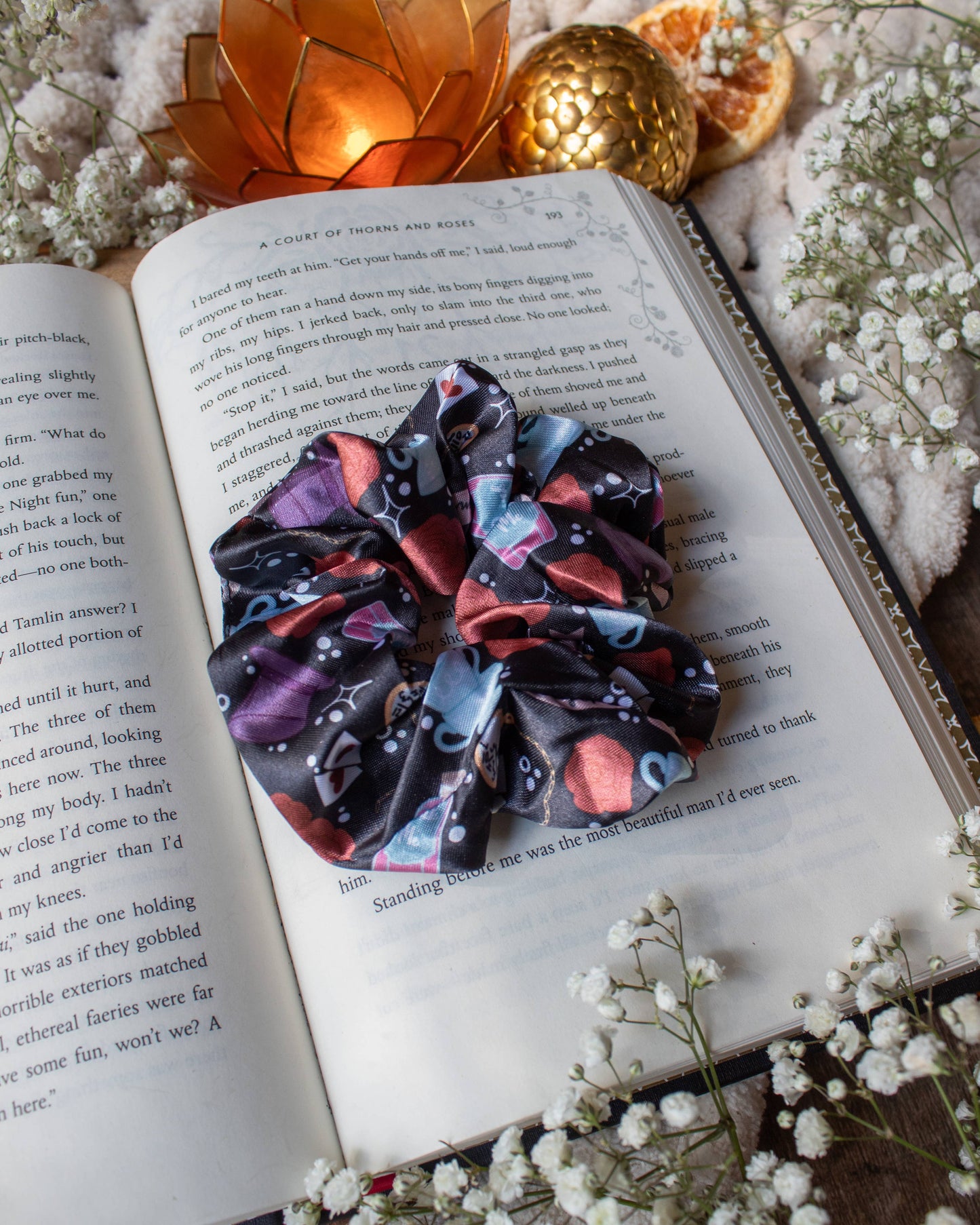 Bookish Satin Scrunchie | Wonderland