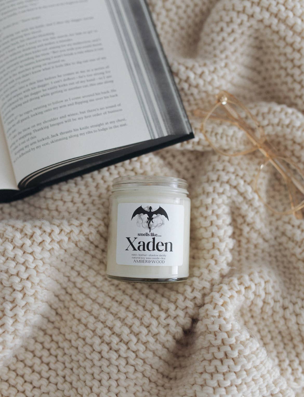 Smells Like Xaden | Fourth Wing Iron Flame Bookish Candle