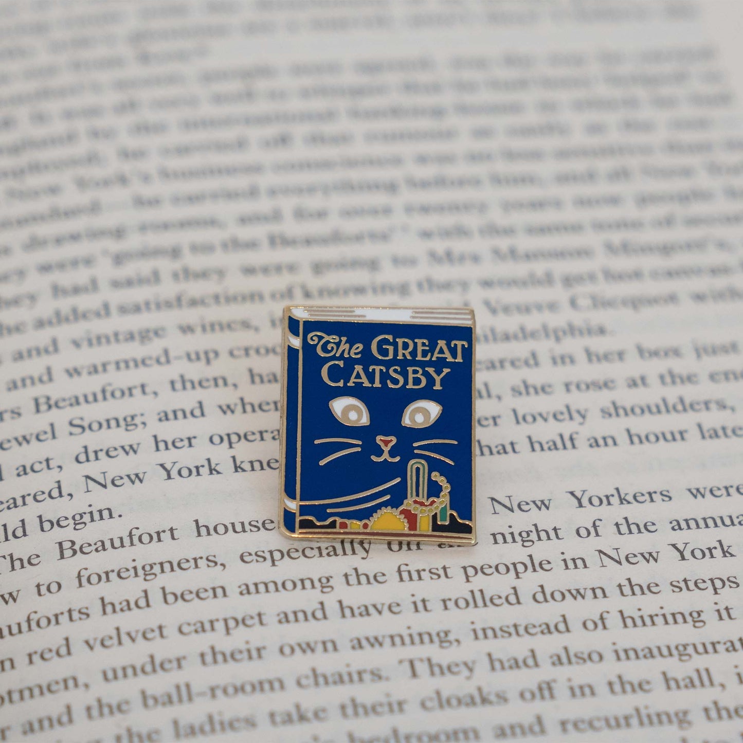 The Great Catsby Enamel Pin