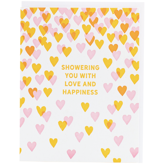 Hearts Shower Card