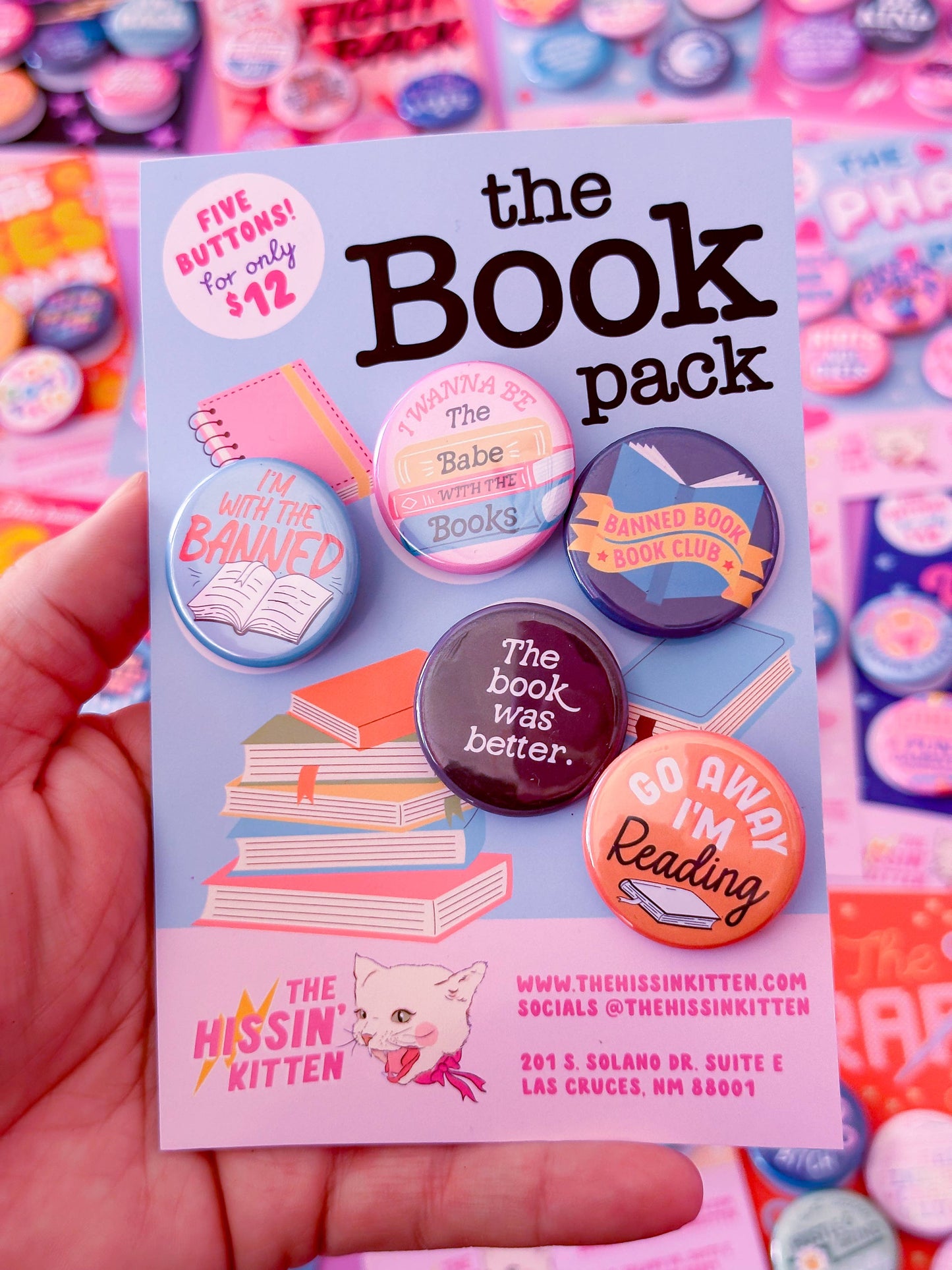 The Book Pack Buttons