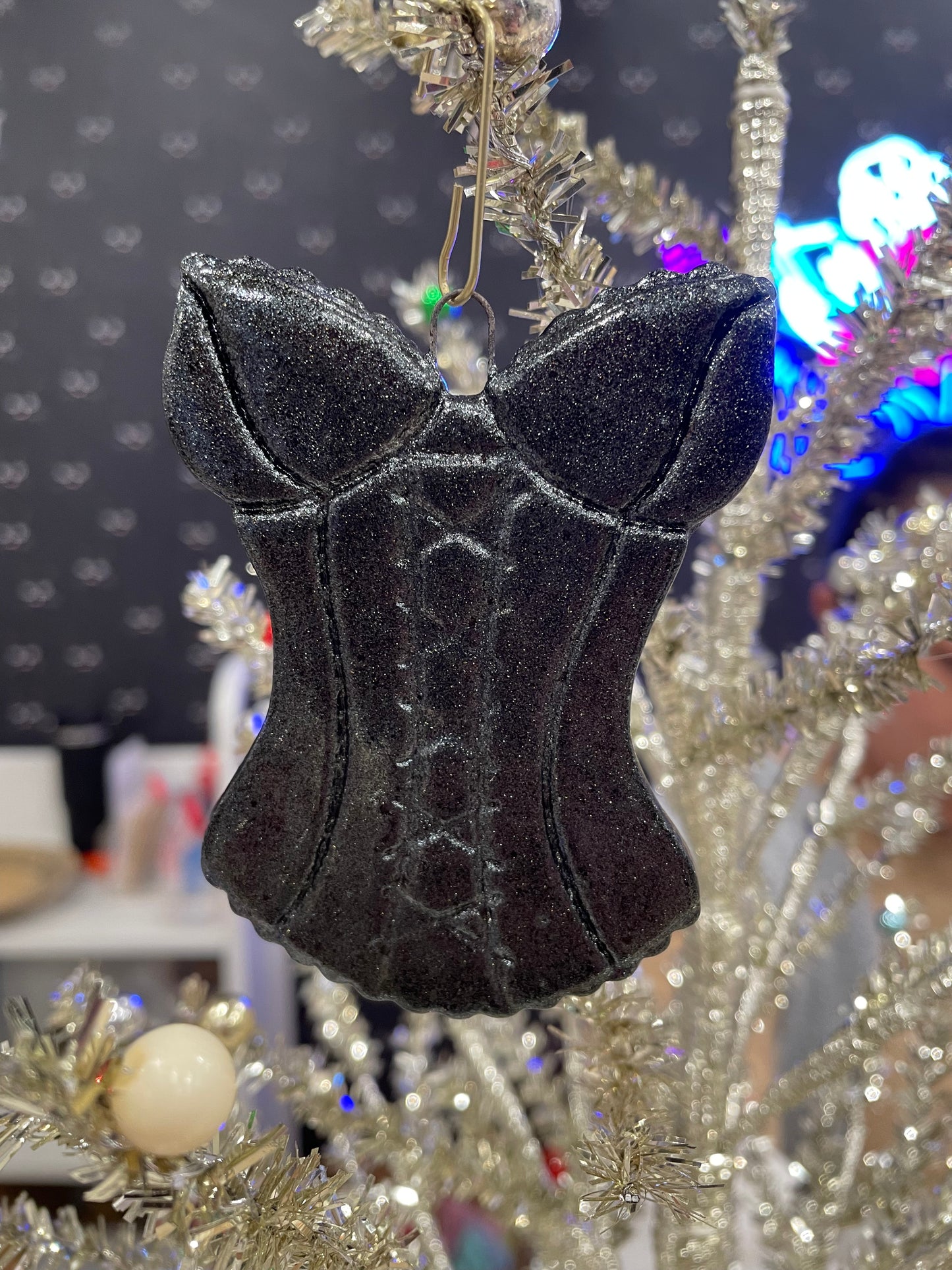 Handmade "50 Shades" Ceramic Ornament