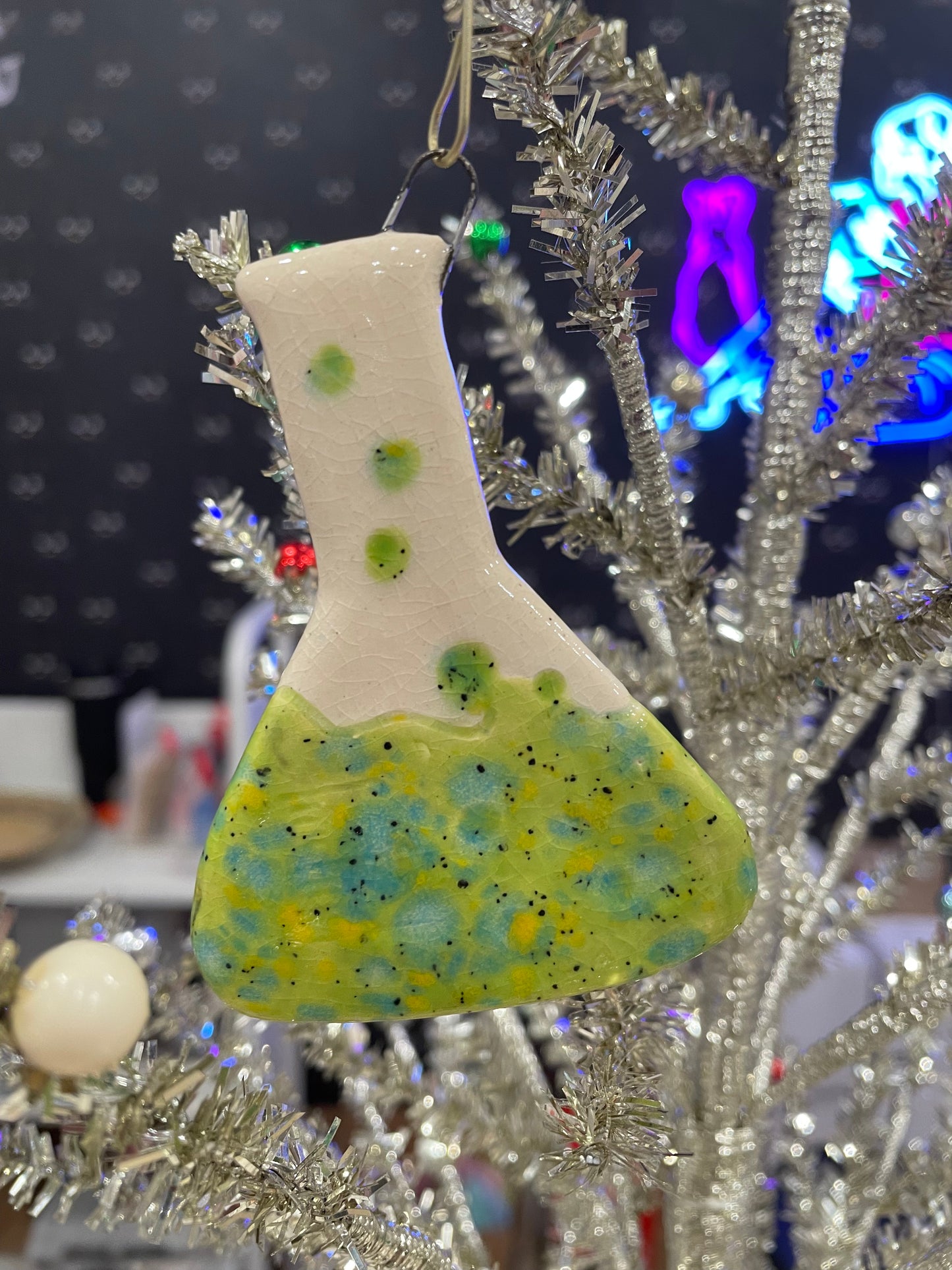 Handmade "Lessons in Chemistry" Ceramic Ornament