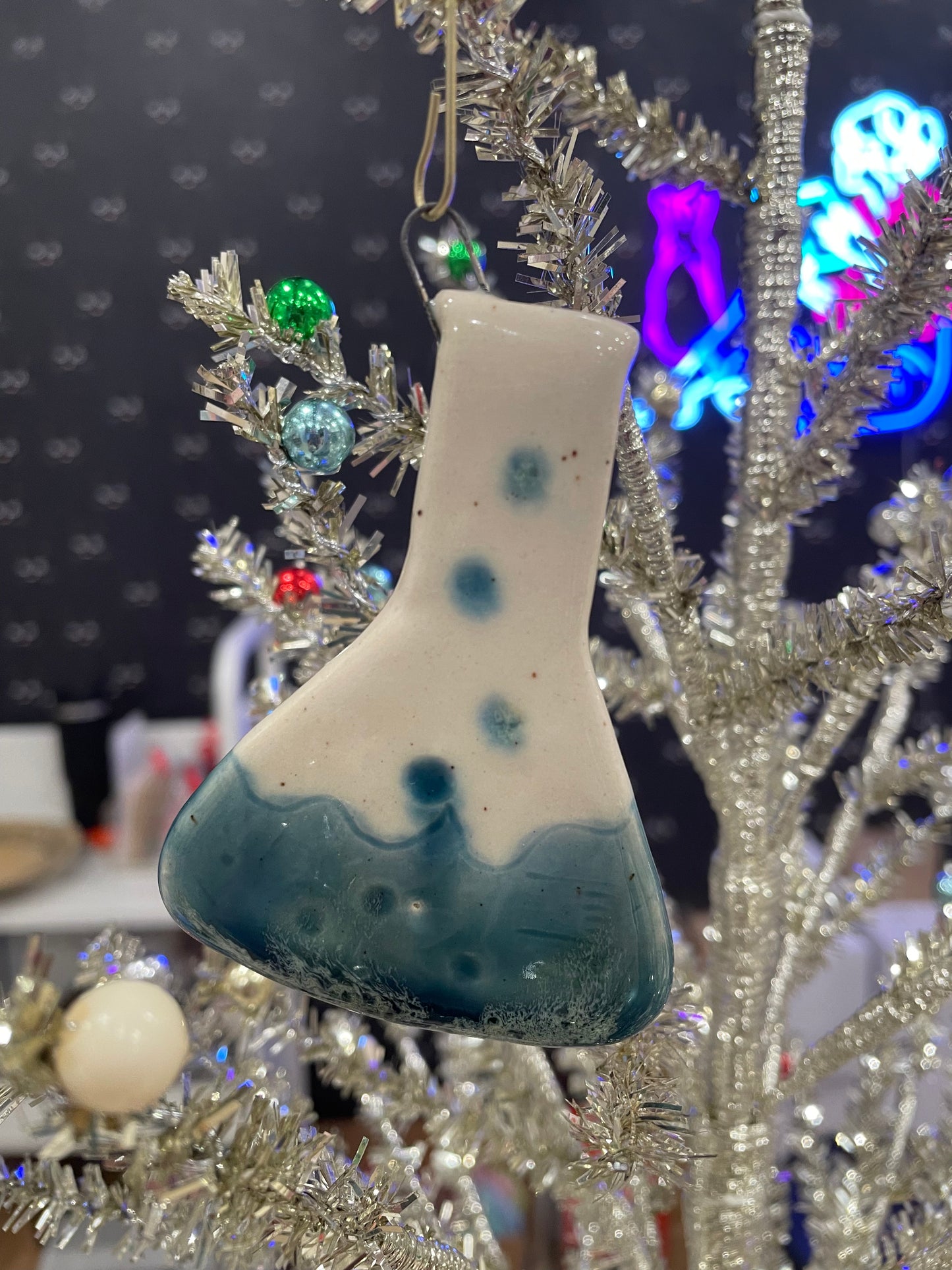 Handmade "Lessons in Chemistry" Ceramic Ornament