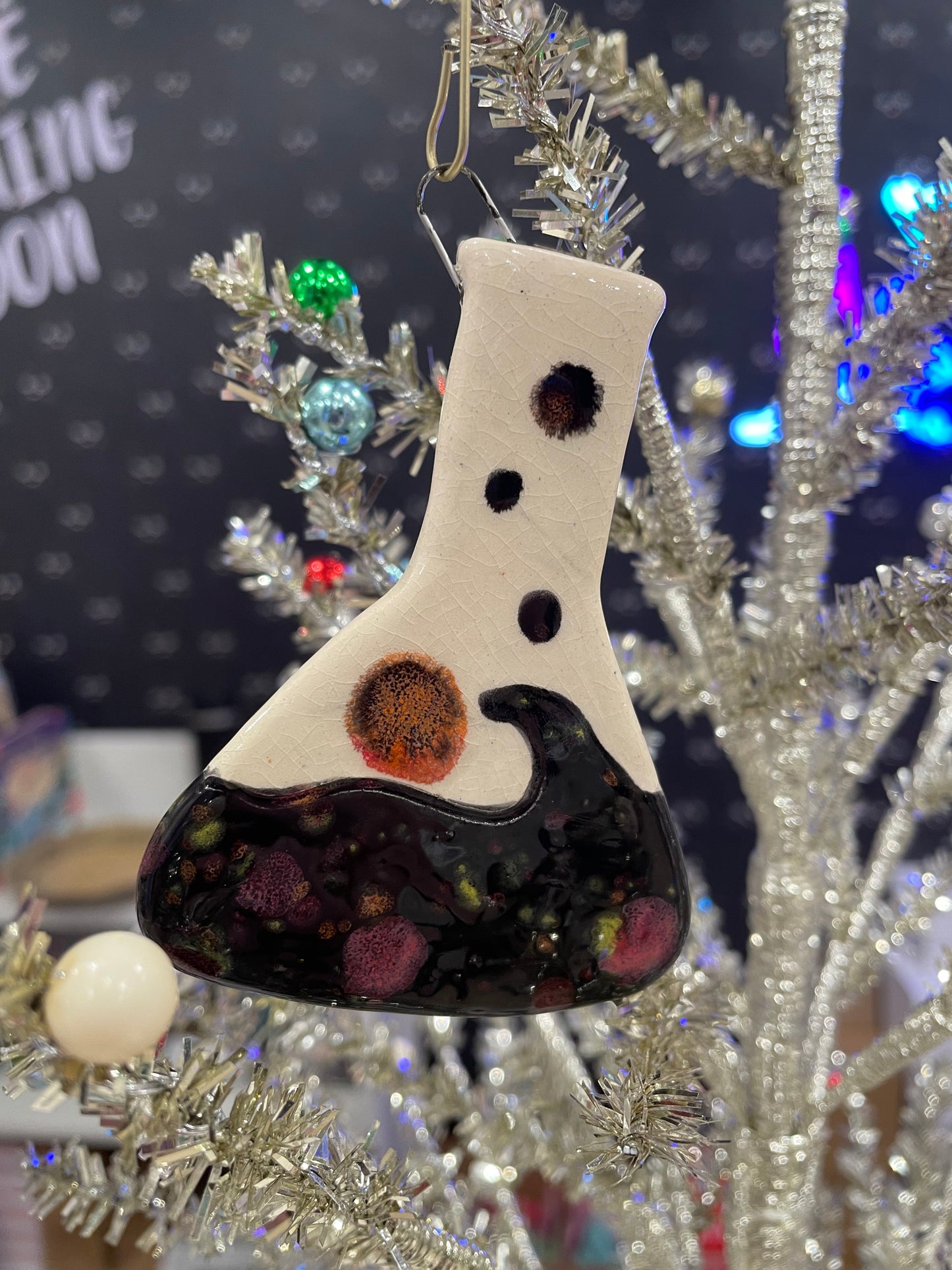 Handmade "Lessons in Chemistry" Ceramic Ornament