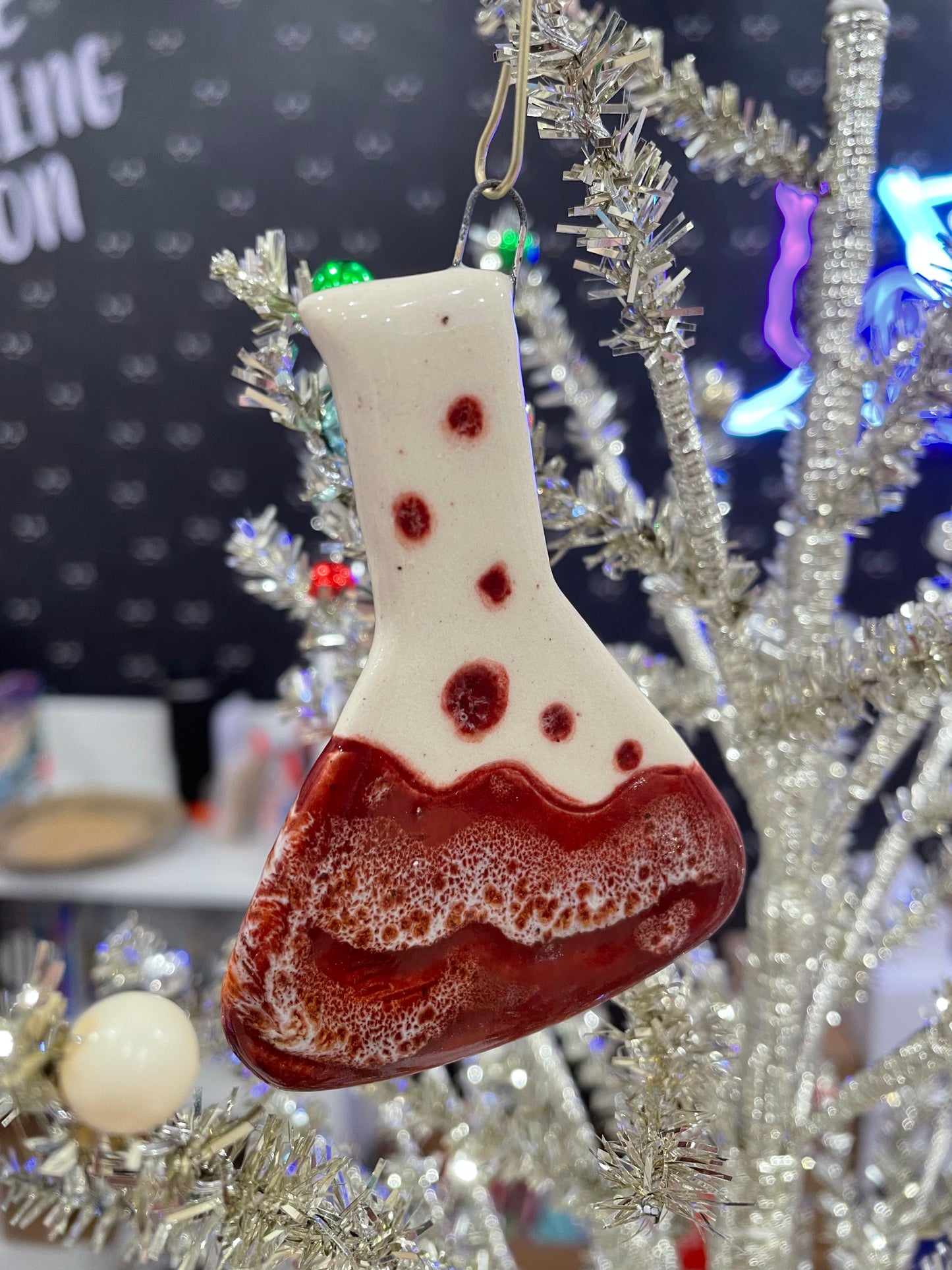 Handmade "Lessons in Chemistry" Ceramic Ornament