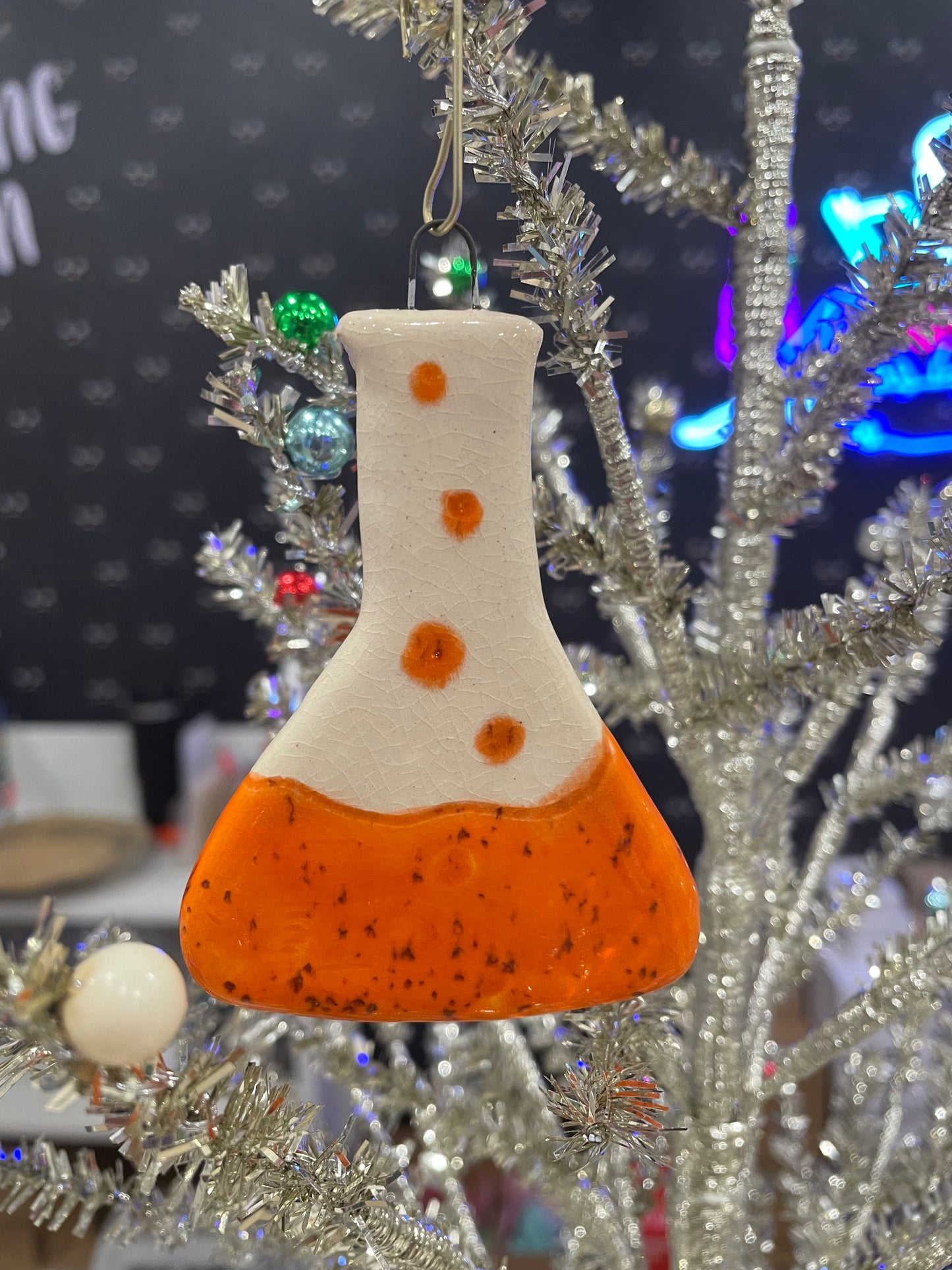 Handmade "Lessons in Chemistry" Ceramic Ornament