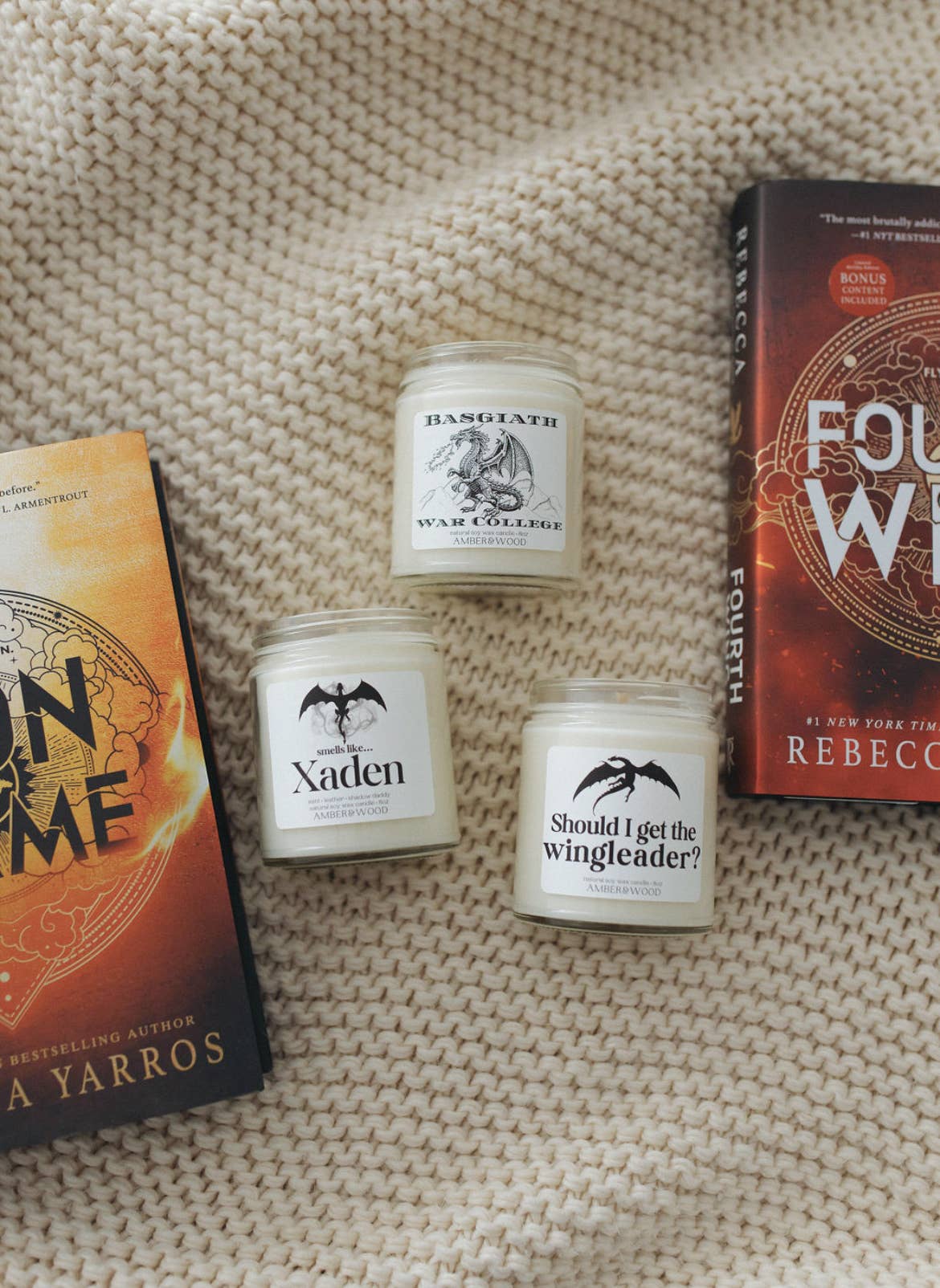 Smells Like Xaden | Fourth Wing Iron Flame Bookish Candle