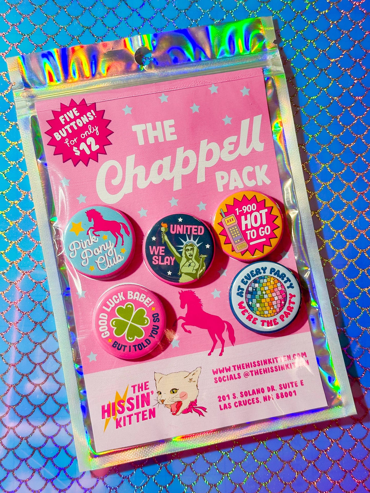 The Chappell Pack Buttons