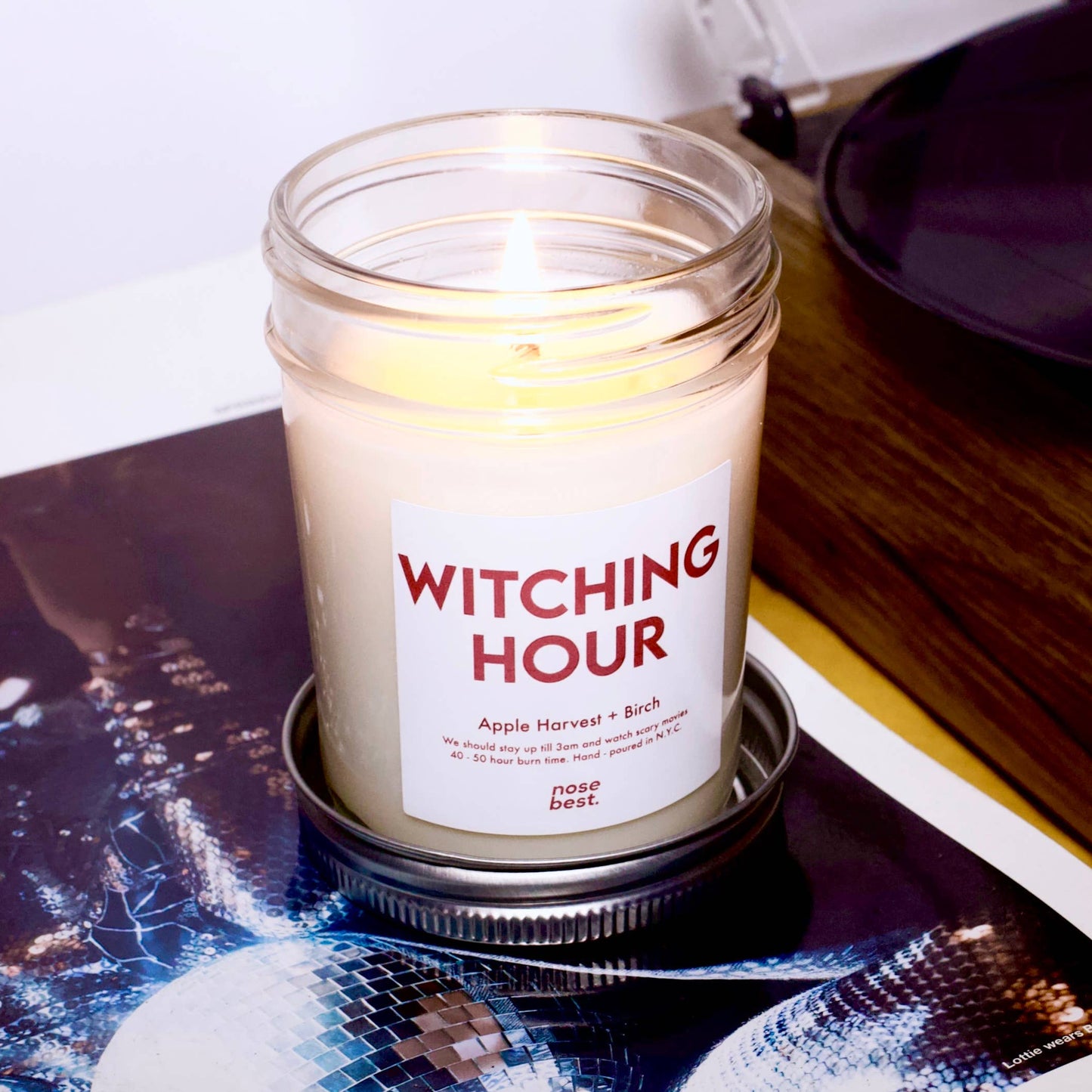 Apple Harvest & White Birch  - Witching Hour 8oz Soy Candle 