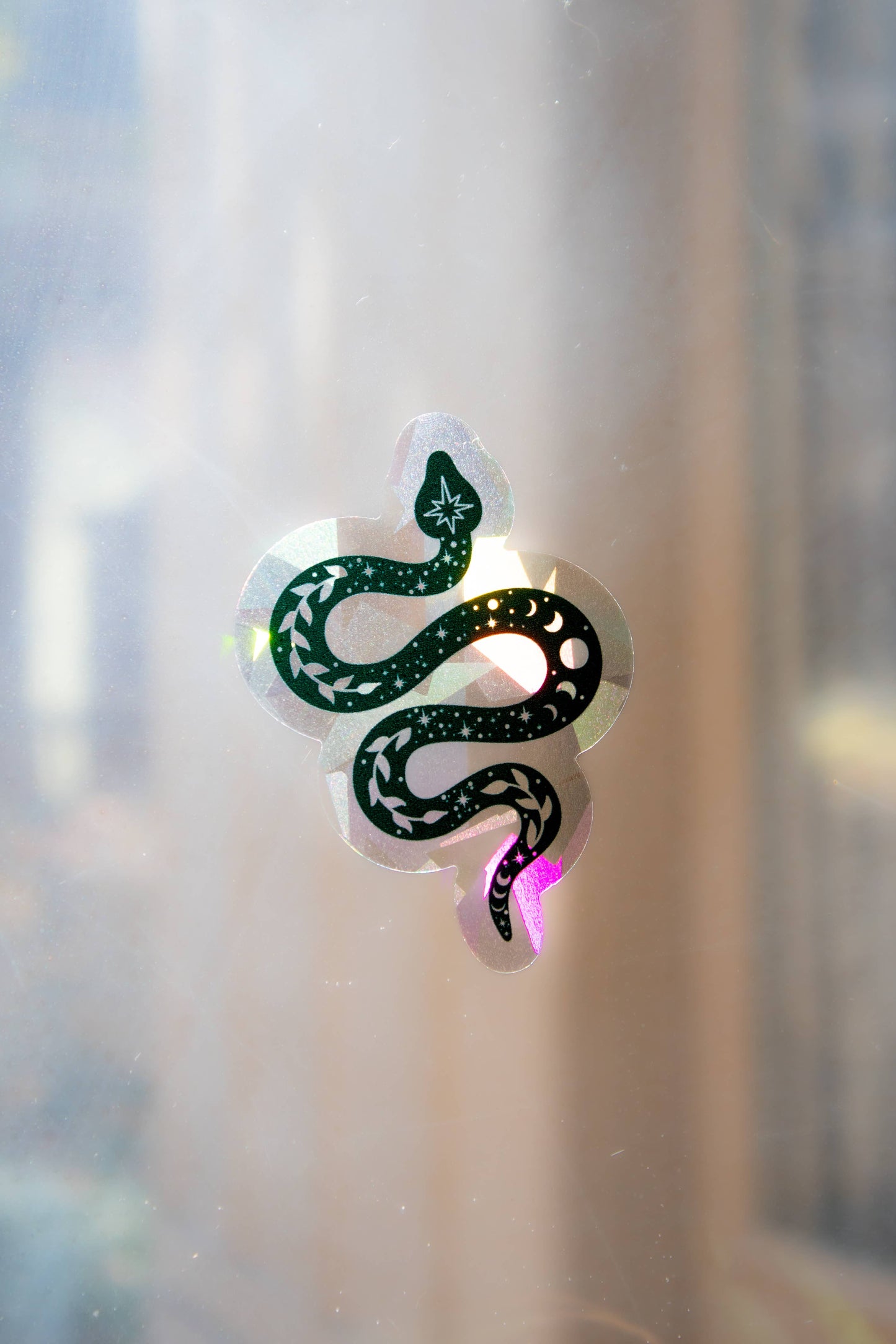 Celestial Serpent Sun Catcher Window Sticker