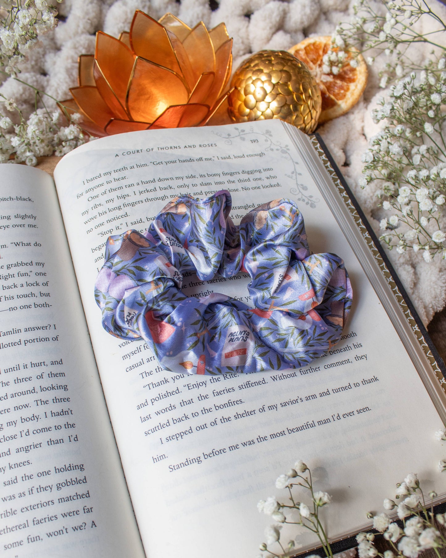 Bookish Satin Scrunchie | Throne of Glass