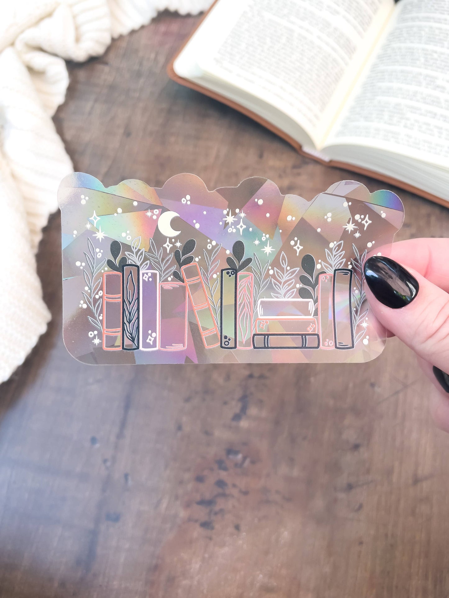 Magical Hygge Books Sun Catcher Window Sticker