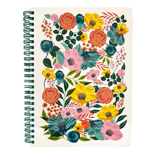 Mini Notebook, Garden Blooms Cream