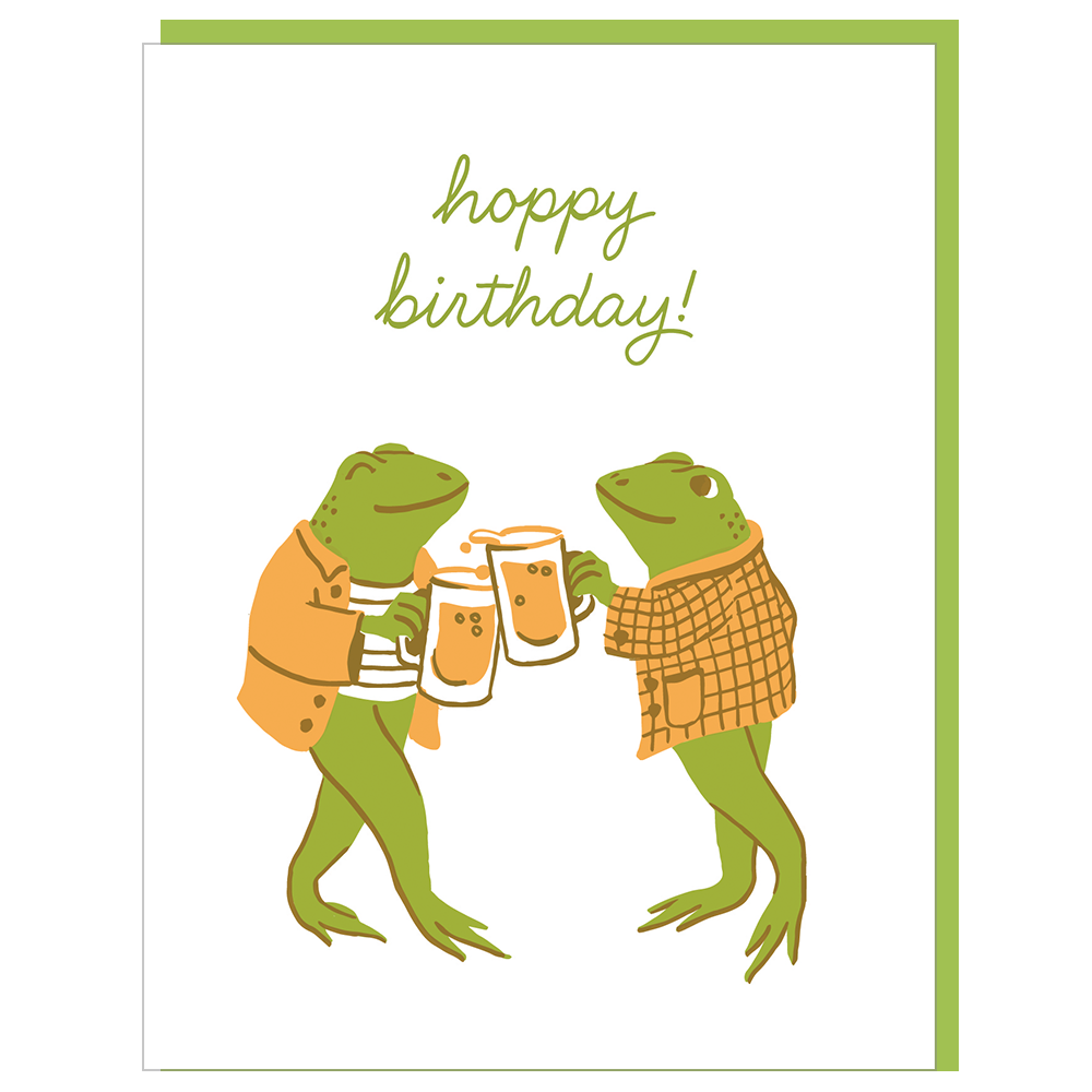 Dapper Frogs Birthday Card