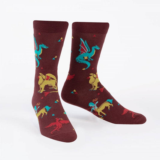 Men's Crew Sock: Beasts of Yore