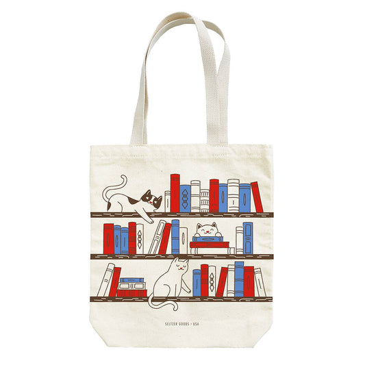 Bookshelf Cats Tote