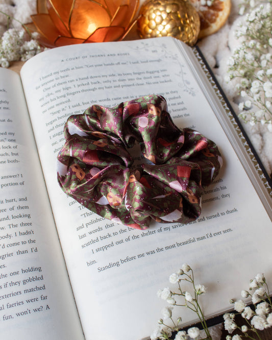 Bookish Satin Scrunchie | A Court of Thorns and Roses