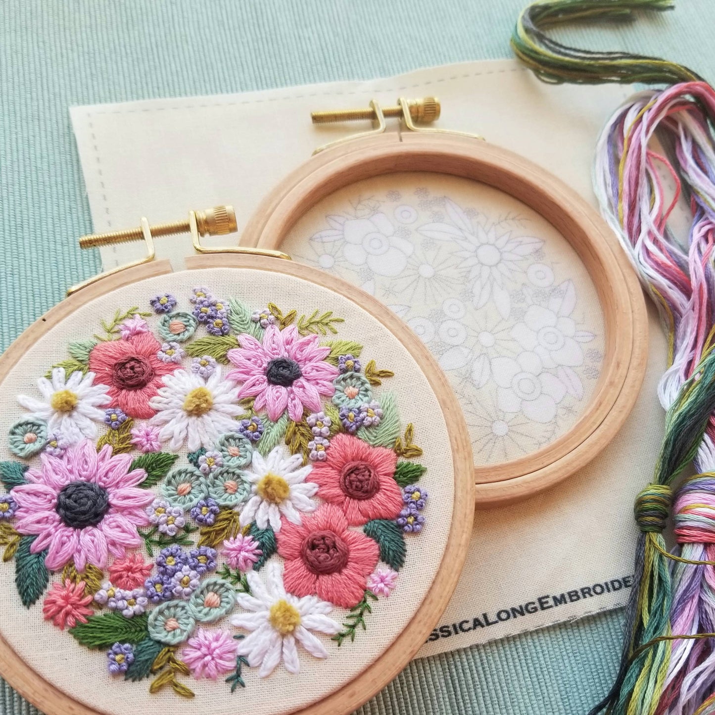 Wildflower Sampler Embroidery Craft Kit