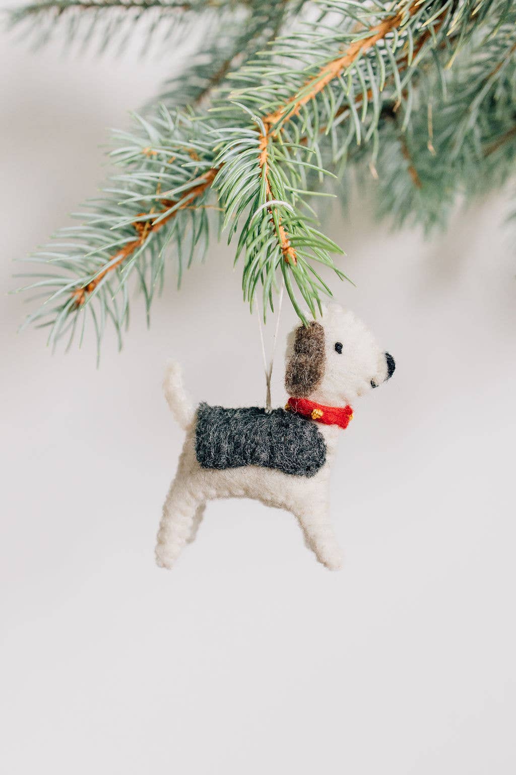 Handmade Dog Felt Ornament