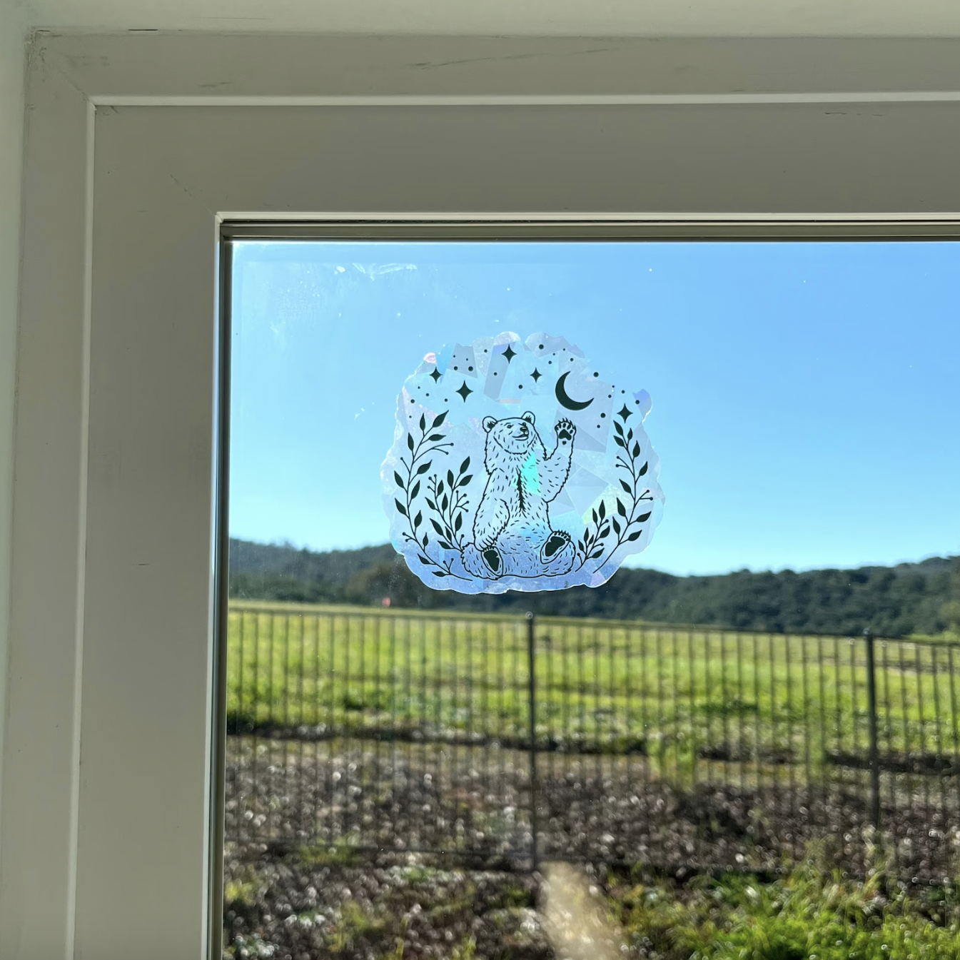 Bear Suncatcher Window Decal