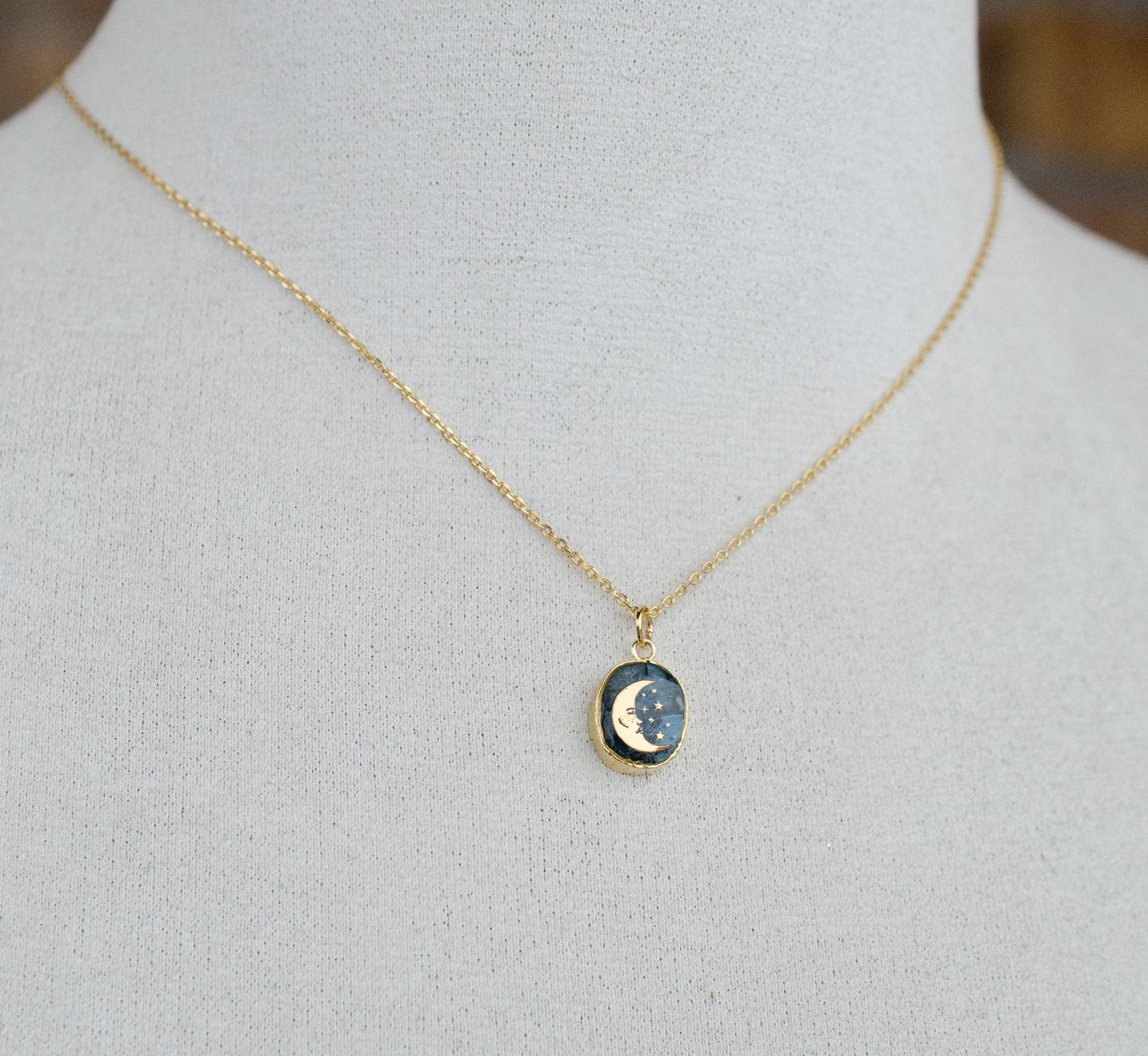 Kyanite Moon Necklace