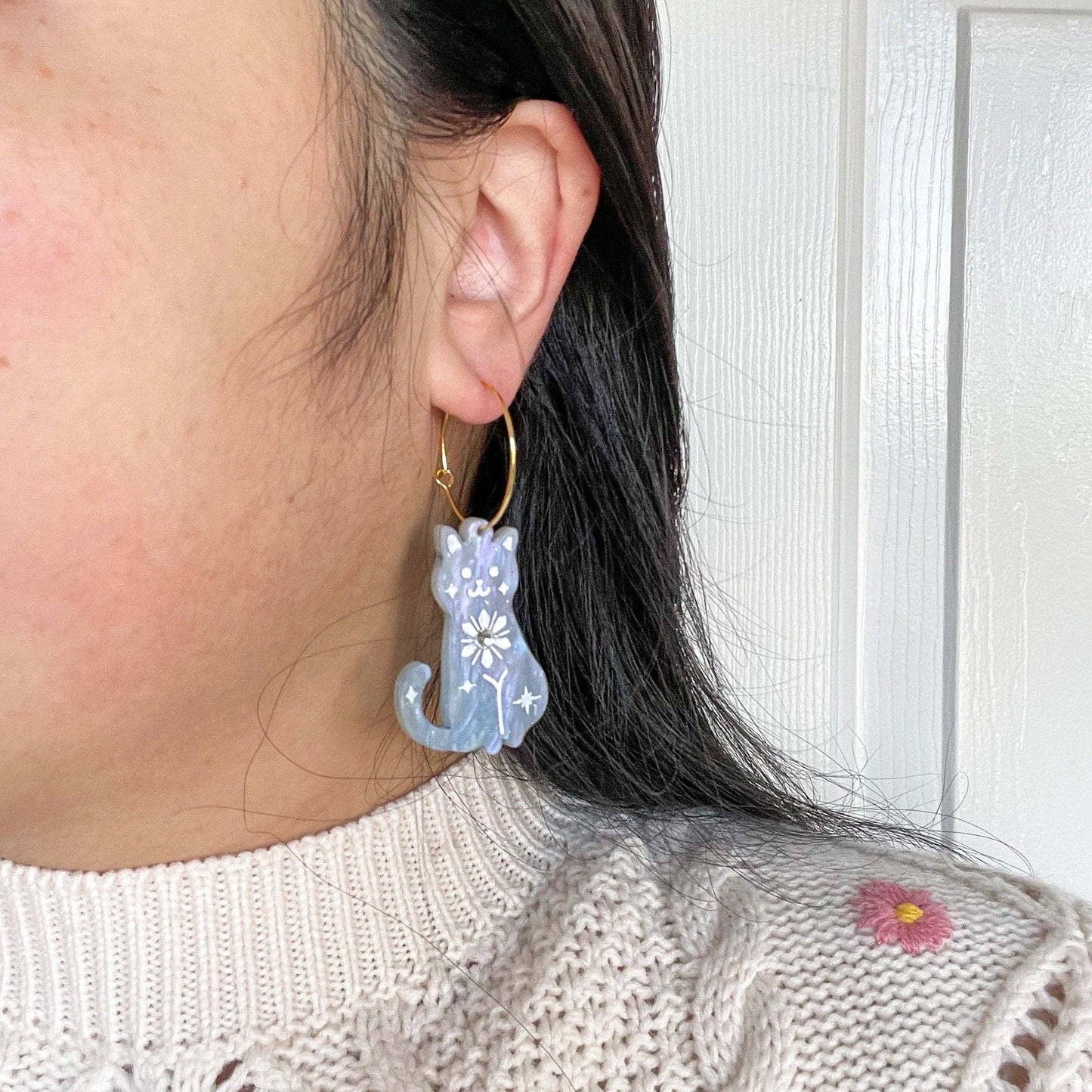 Holiday Cat Friends Earrings