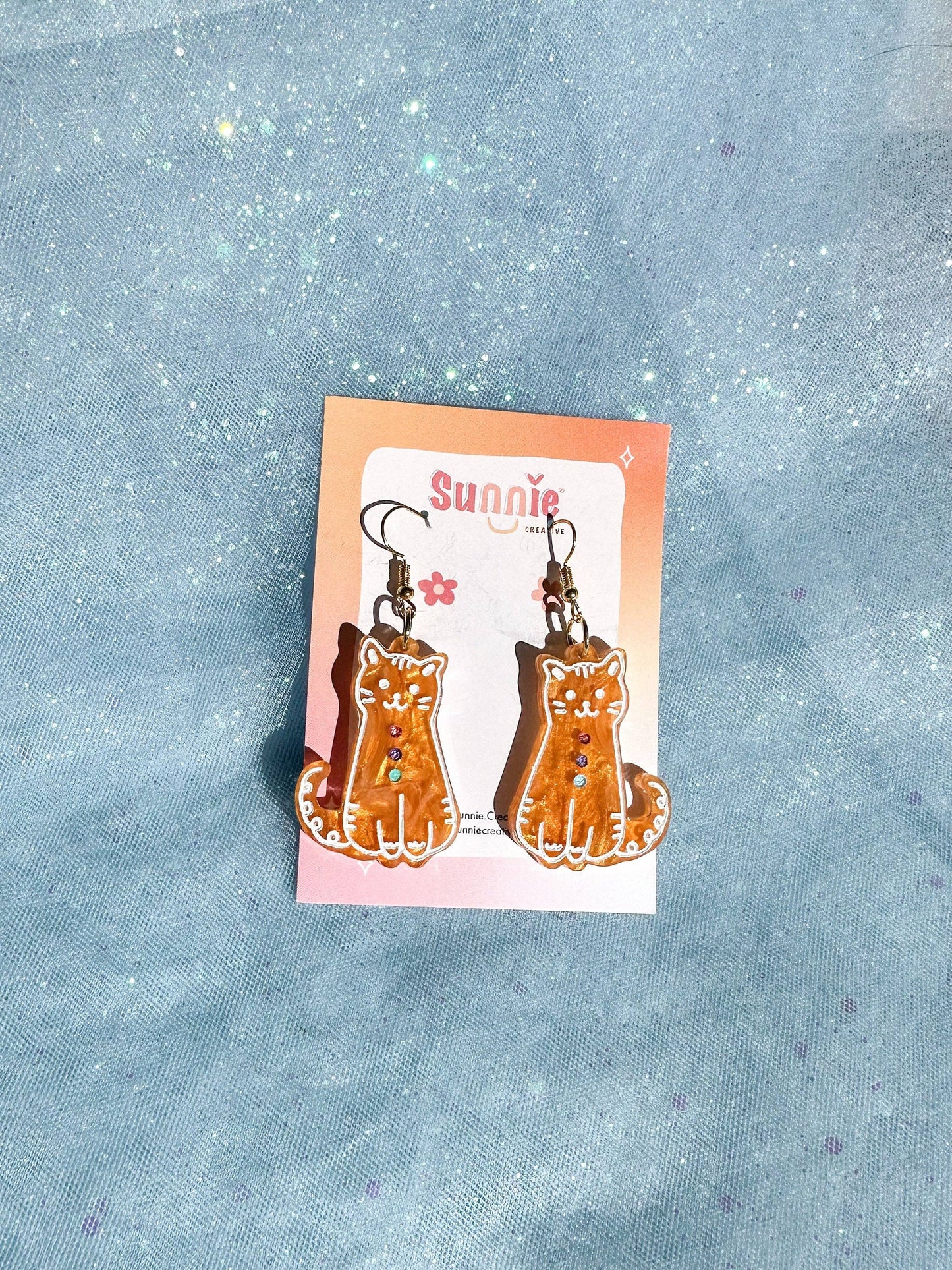 Holiday Cat Friends Earrings