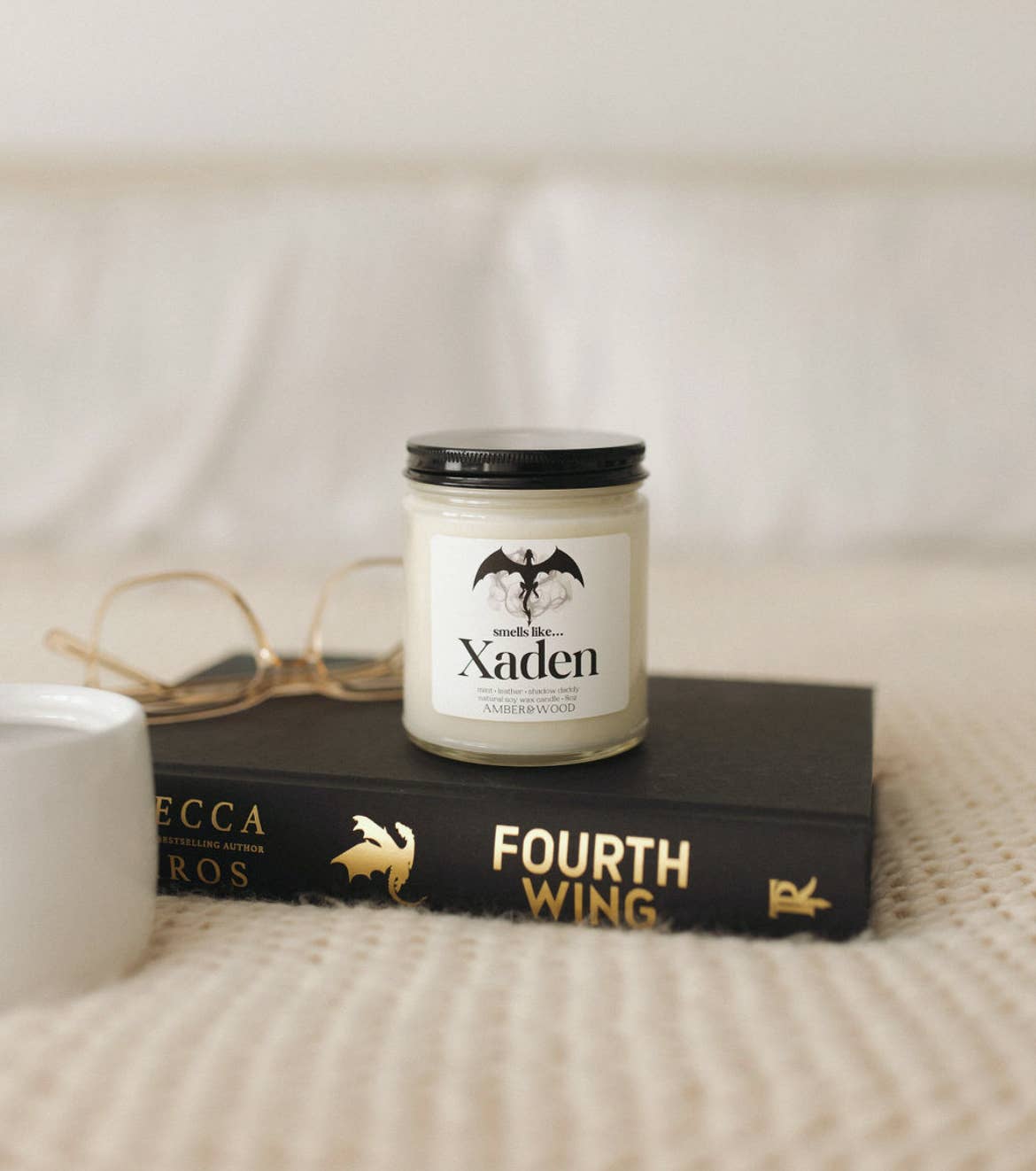 Smells Like Xaden | Fourth Wing Iron Flame Bookish Candle