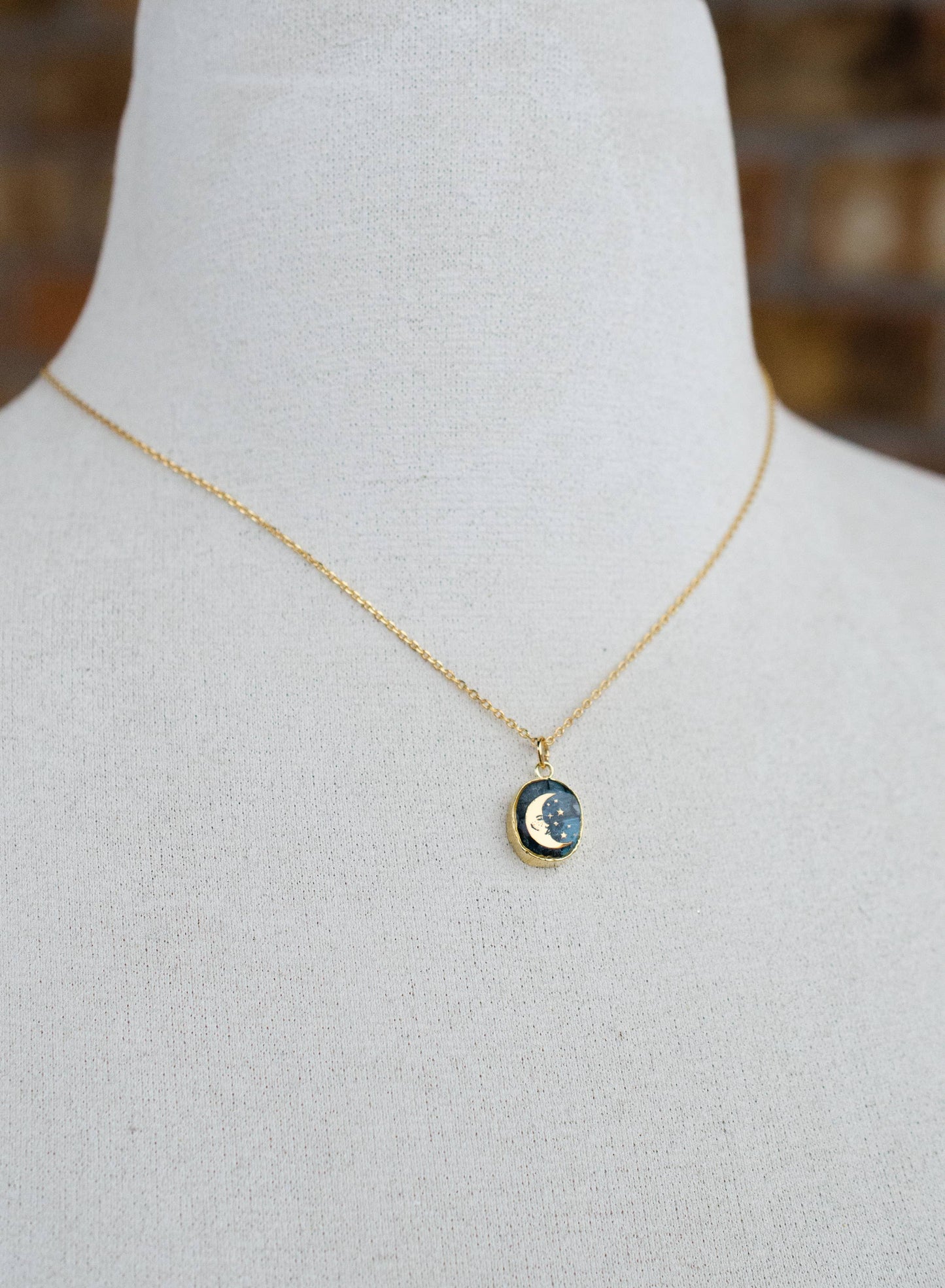 Kyanite Moon Necklace