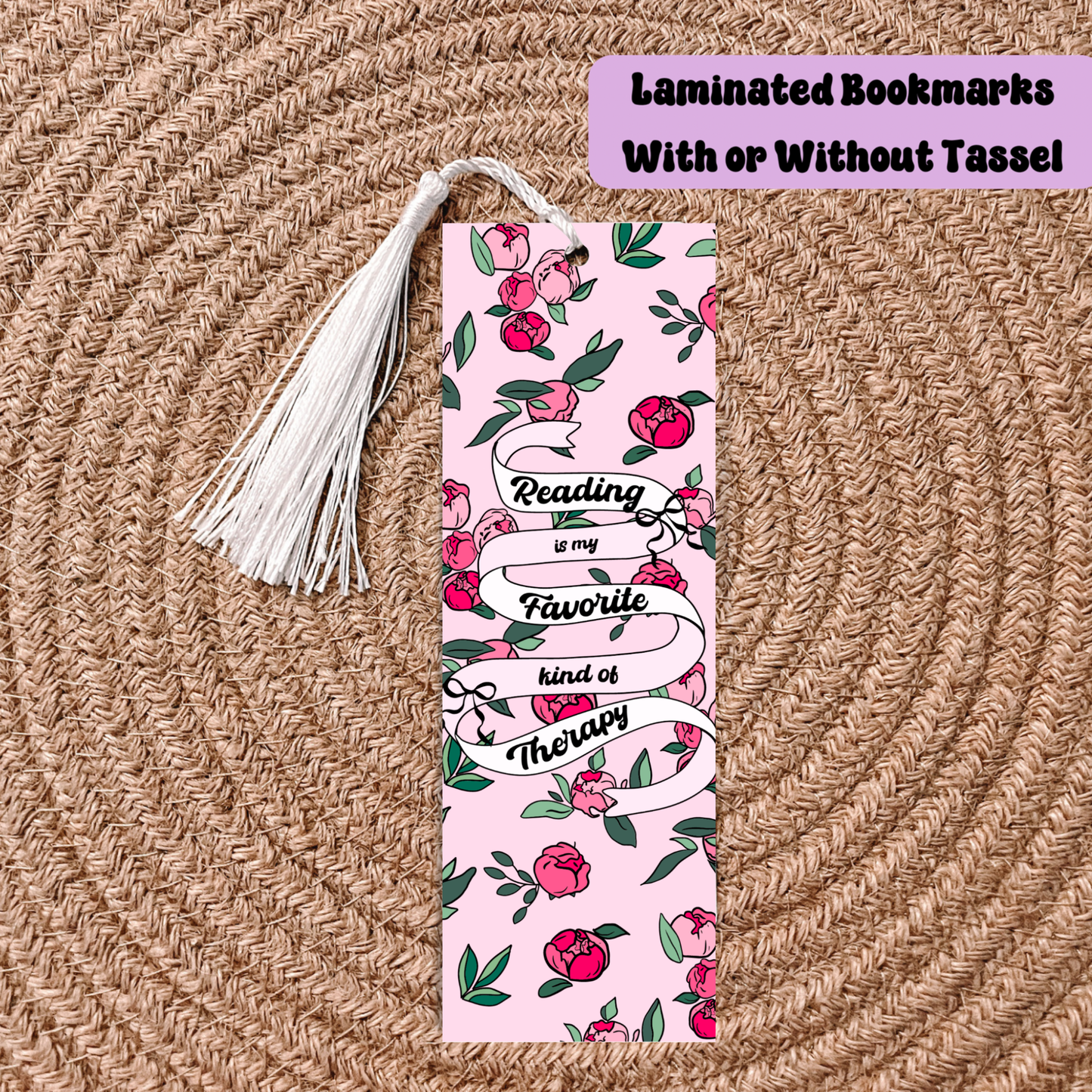 Reading Therapy Bookmark With Tassel