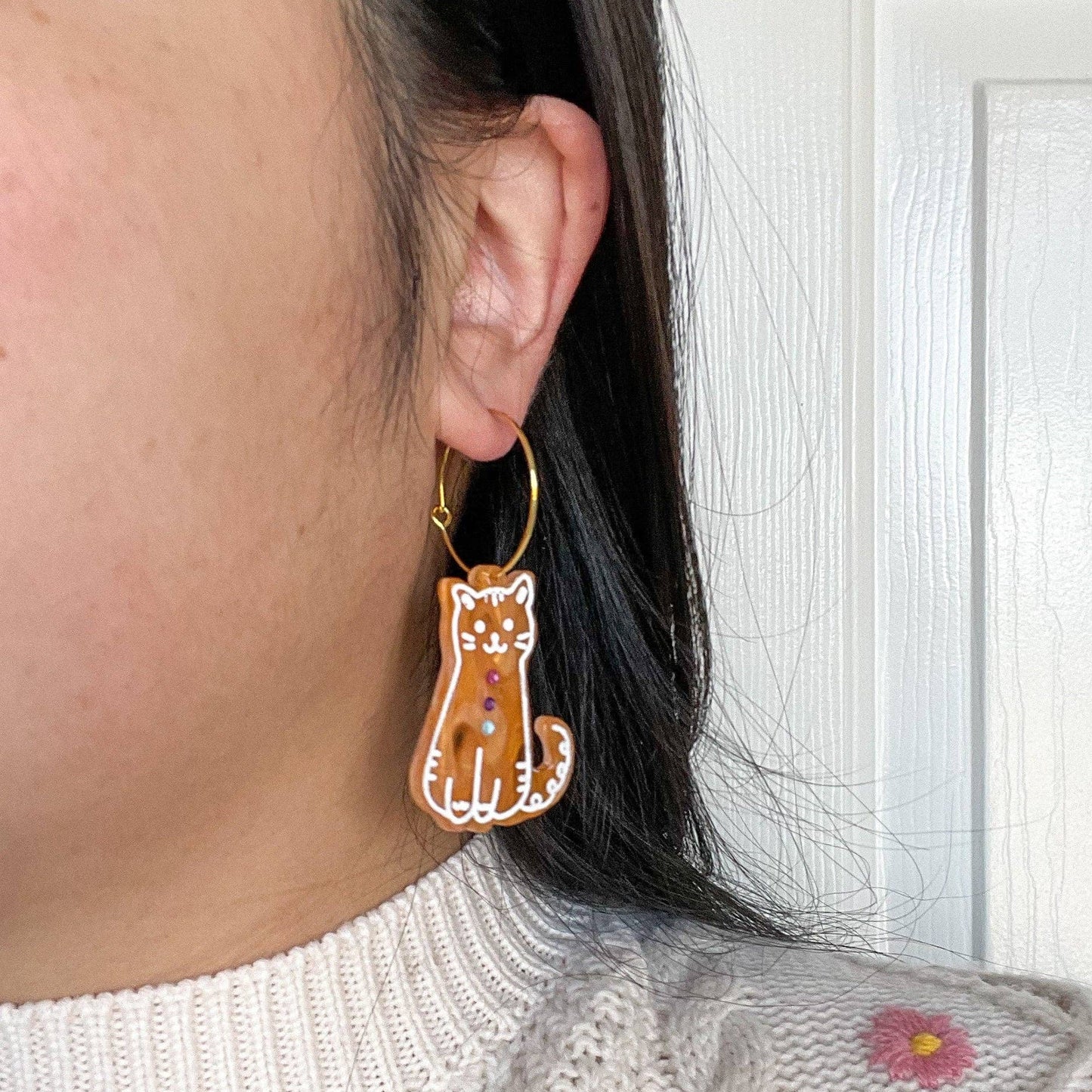 Holiday Cat Friends Earrings